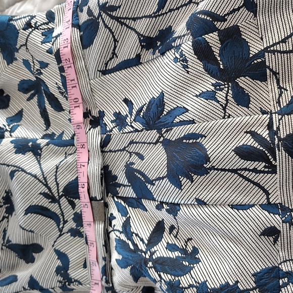 Kay Unger Floral Gown Belted Sleeveless Boat Neck Dress 8 - Picture 16 of 16